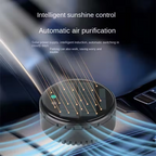 Air purifier for both home and car use solar powered negative ion formaldehyde and odor removal disinfection and purification device