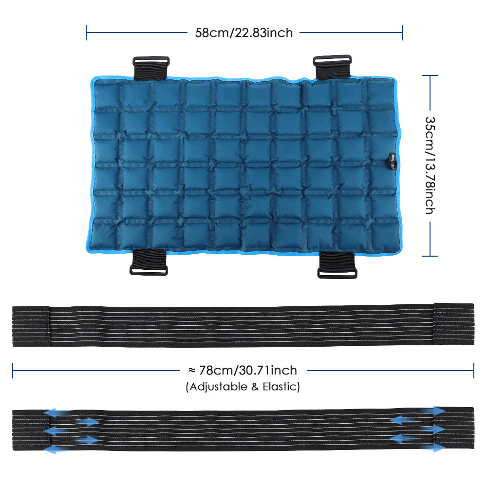 Cinta multifuncional con terapia de frío y calor para aliviar el dolor y proteger la zona lumbar.
