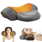 Almohada cervical con protección para el cuello, función de masaje y compresa térmica.