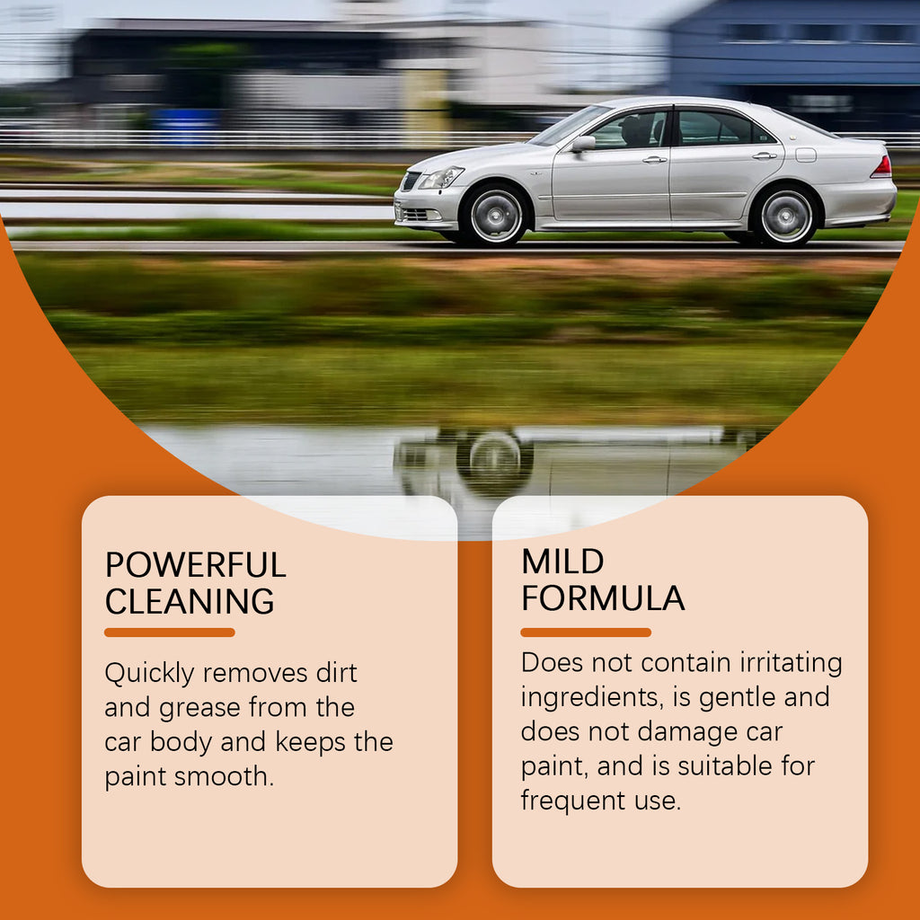 Rayhong Orange Smell Car Wash Liquid, Household Car Wash Dust Decontamination Concentrated Car Wash Liquid Cleaning Agent Car Care