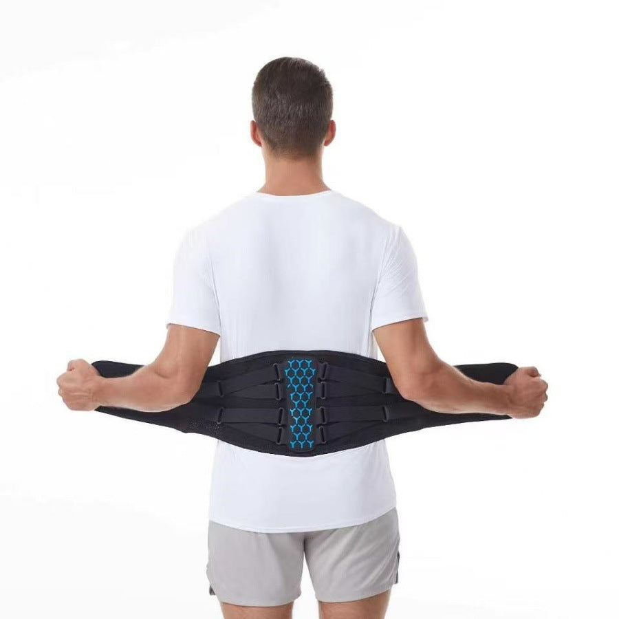Cinturón de soporte lumbar para hombres y mujeres, cinturón deportivo para bádminton y baloncesto, cinturón abdominal para entrenamiento de fitness y running.