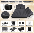 DikaSun Rear Car Air Cushion: Inflatable off-road vehicle camping bed, suitable for trucks and vans, thick double-sided plush tr