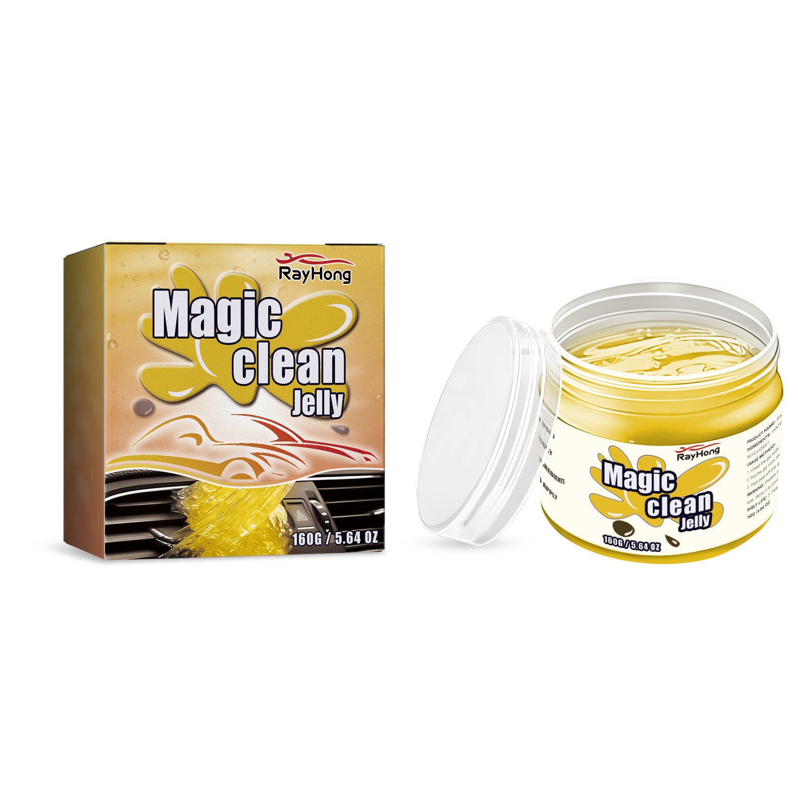 Magic Clean Jelly, Car Interior Seat Wash-Free Refurbished Cleaning Portable Decontamination Device