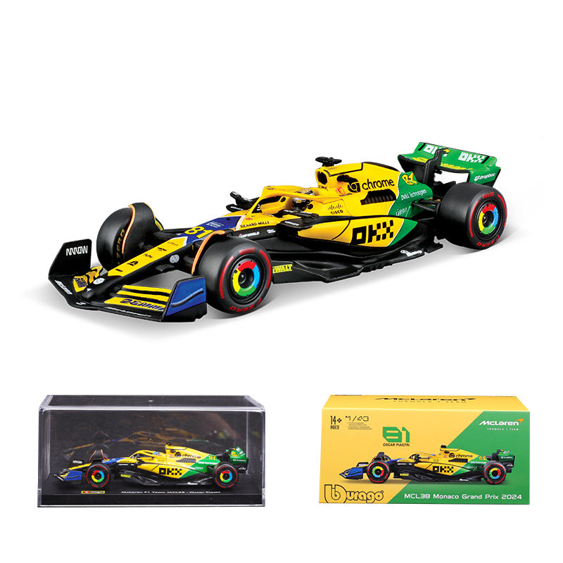 Monaco MCL38 McLaren simulation alloy car model