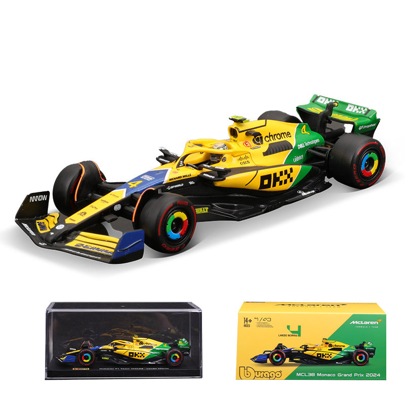 Monaco MCL38 McLaren simulation alloy car model