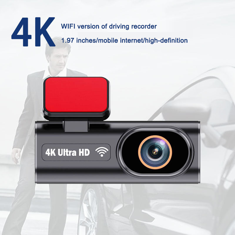 Mobile Internet WIFI version CAR DVR 1.97 inch driving recorder 4K high-definition dual recording parking