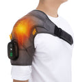 Massage Shoulder Support with Touchscreen Controller, Rechargeable Vibrating Heat Therapy Shoulder Massager Belt