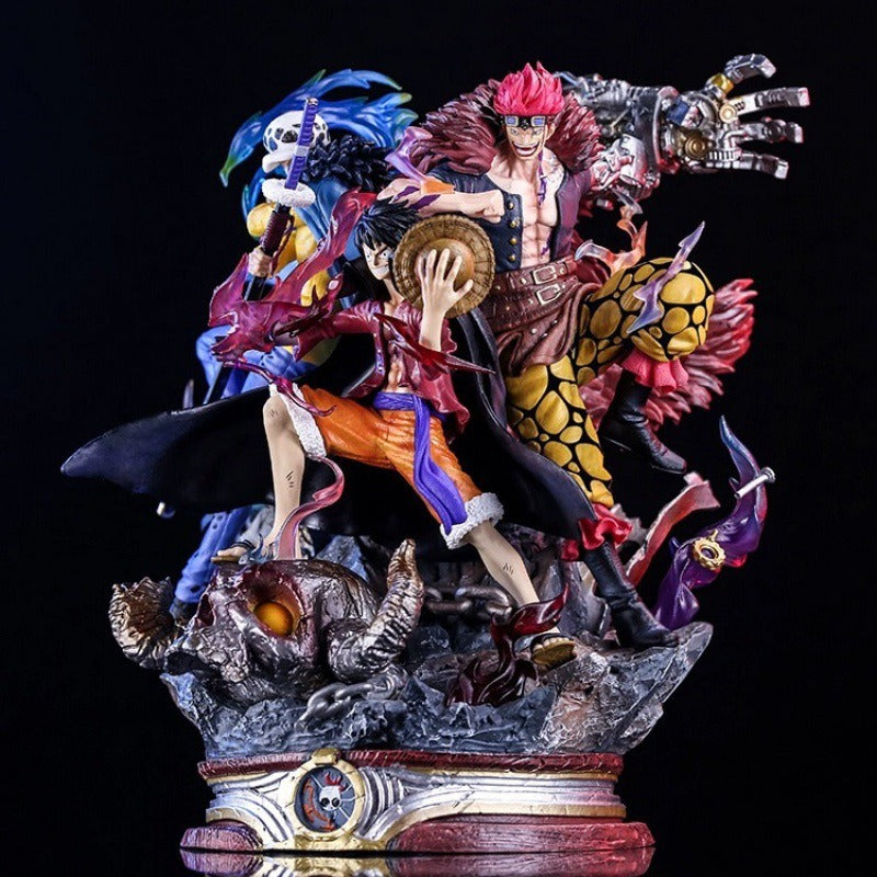 One Piece King Handmade LX Three Captain Ghost Island Road Flying Kidro GK One Piece King Model Statue Extra Large Ornament