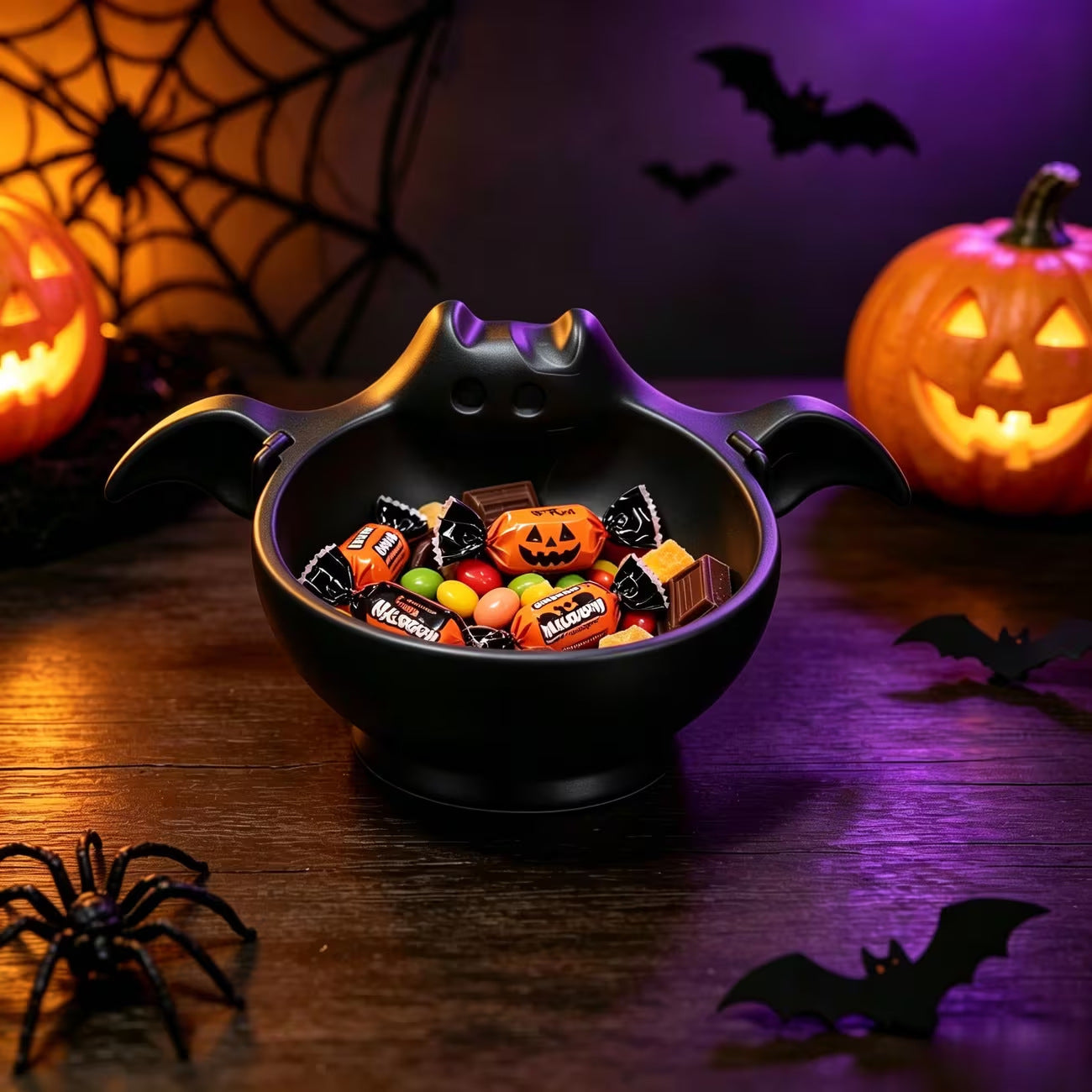 New Halloween Cute Bat-shaped Storage Bowl Home Decoration Ornament Multi-functional Storage