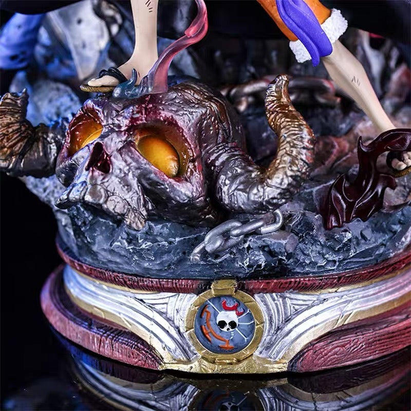 One Piece King Handmade LX Three Captain Ghost Island Road Flying Kidro GK One Piece King Model Statue Extra Large Ornament
