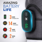 Massage Shoulder Support with Touchscreen Controller, Rechargeable Vibrating Heat Therapy Shoulder Massager Belt