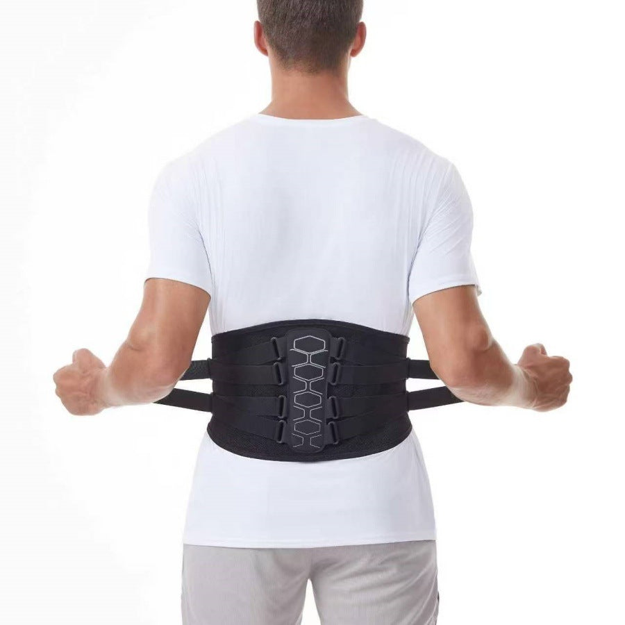 Cinturón de soporte lumbar para hombres y mujeres, cinturón deportivo para bádminton y baloncesto, cinturón abdominal para entrenamiento de fitness y running.
