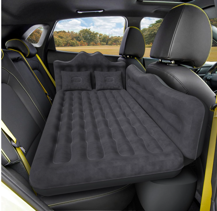 DikaSun Rear Car Air Cushion: Inflatable off-road vehicle camping bed, suitable for trucks and vans, thick double-sided plush tr