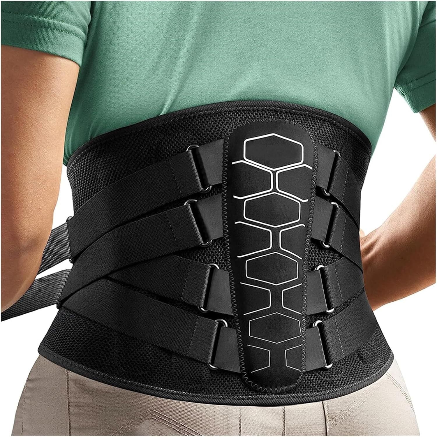 Cinturón de soporte lumbar para hombres y mujeres, cinturón deportivo para bádminton y baloncesto, cinturón abdominal para entrenamiento de fitness y running.