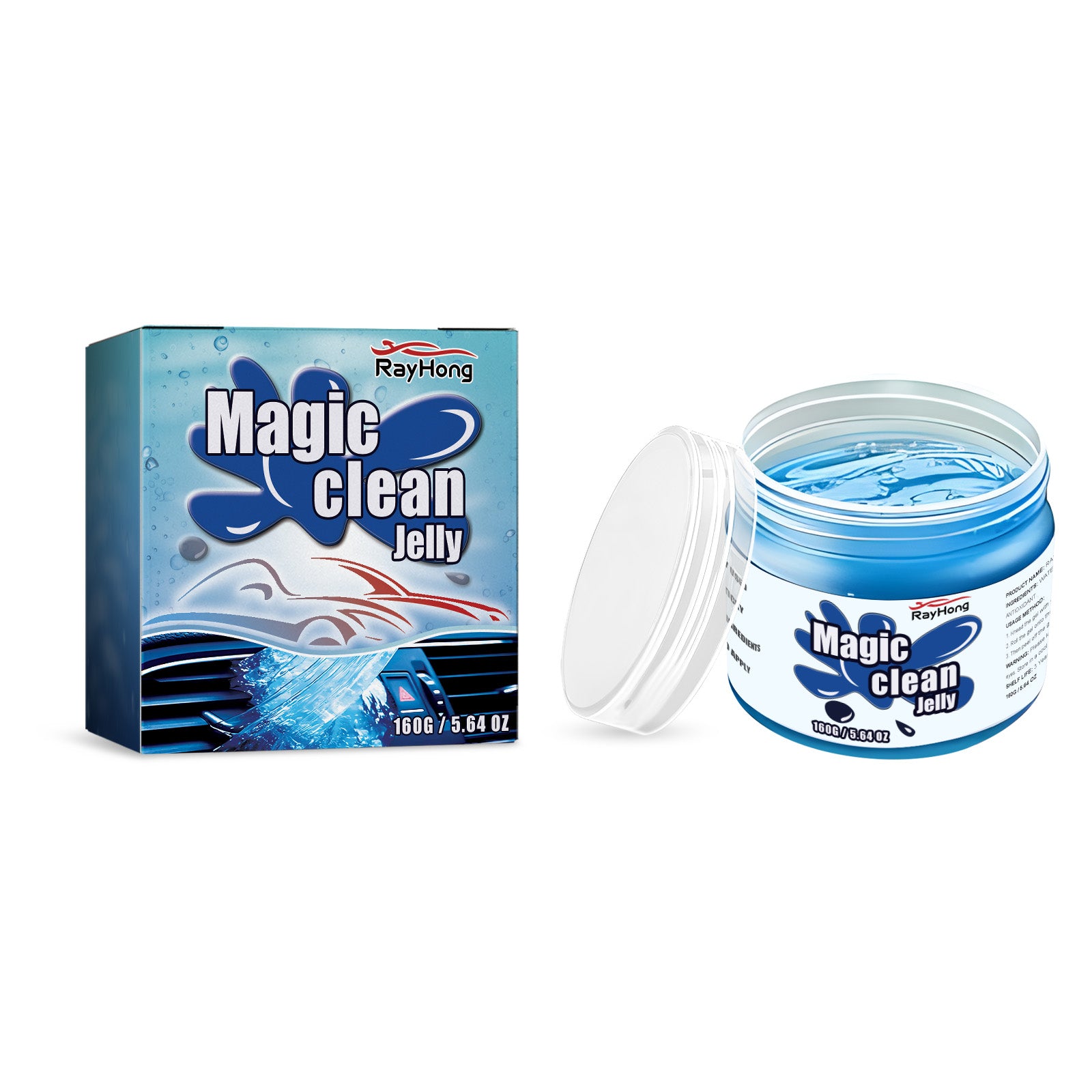 Magic Clean Jelly, Car Interior Seat Wash-Free Refurbished Cleaning Portable Decontamination Device