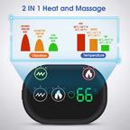 Massage Shoulder Support with Touchscreen Controller, Rechargeable Vibrating Heat Therapy Shoulder Massager Belt