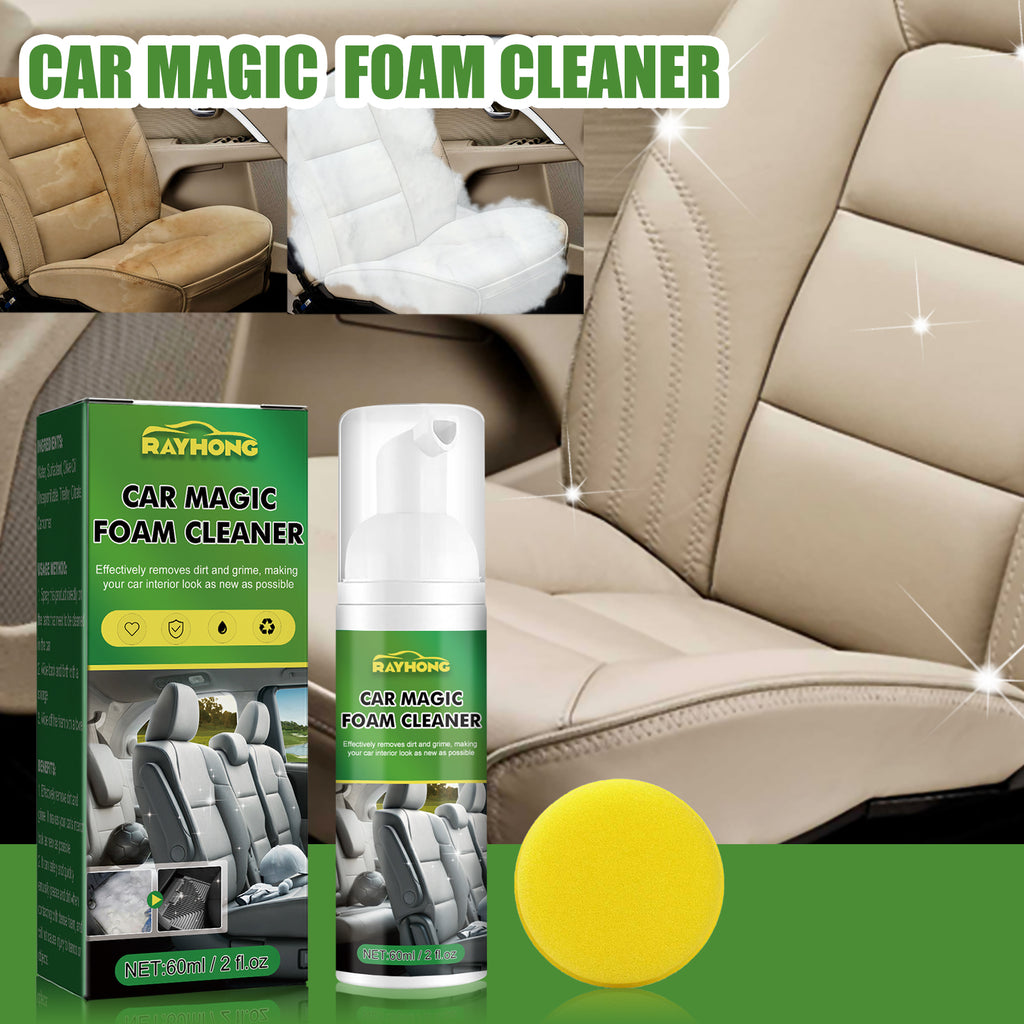 Rayhong Car Magic Foam Cleaner, Interior Seat Instrument Panel Clean Yellow Stain Reconditioning Cleaner